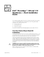 Preview for 9 page of Dell PowerApp 110 Installation Manual