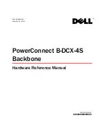 Preview for 1 page of Dell PowerConnect B-DCX-4S Backbone Hardware Reference Manual