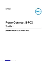 Предварительный просмотр 1 страницы Dell PowerConnect B-FCX Hardware Installation Manual