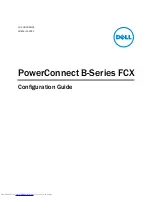 Предварительный просмотр 1 страницы Dell PowerConnect B-FCXs Configuration Manual