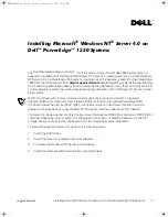 Preview for 3 page of Dell PowerEdge 1550 Installation Manual