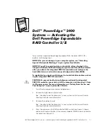 Preview for 3 page of Dell PowerEdge 2400 Activation Manual