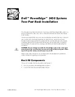 Предварительный просмотр 3 страницы Dell PowerEdge 2450 Installation Manual