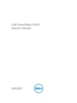 Preview for 1 page of Dell PowerEdge C4130 Owner'S Manual