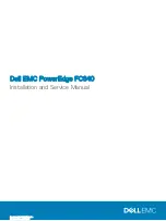 Preview for 1 page of Dell PowerEdge FC640 Installation And Service Manual