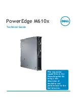 Предварительный просмотр 1 страницы Dell PowerEdge M610x Technical Manual