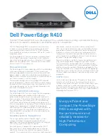 Dell PowerEdge R410 Specifications предпросмотр