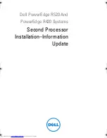 Preview for 1 page of Dell PowerEdge R420 Installation Manual