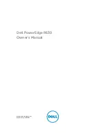 Dell PowerEdge R630 Owner'S Manual preview