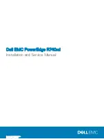 Предварительный просмотр 1 страницы Dell PowerEdge R740xd Installation And Service Manual