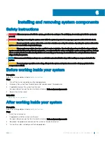 Предварительный просмотр 65 страницы Dell PowerEdge R740xd Installation And Service Manual