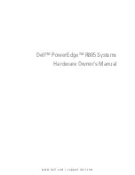 Dell PowerEdge R805 System Hardware Owner'S Manual предпросмотр