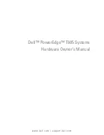 Предварительный просмотр 1 страницы Dell PowerEdge T605 Hardware Owner'S Manual