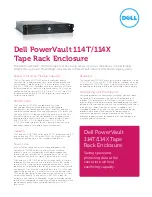 Preview for 1 page of Dell PowerVault 114T Datasheet