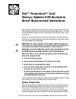 Preview for 1 page of Dell PowerVault 200S Replacement Instructions Manual