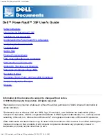 Preview for 1 page of Dell PowerVault 35F User Manual