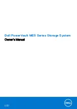 Preview for 1 page of Dell PowerVault ME5 Series Owner'S Manual