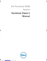 Preview for 1 page of Dell PowerVault NX200 Hardware Owner'S Manual