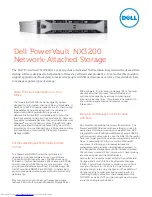 Preview for 1 page of Dell PowerVault NX3200 Specifications