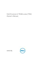 Preview for 1 page of Dell Precision 17 7710 Owner'S Manual