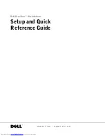 Preview for 1 page of Dell Precision 2G110 Setup And Quick Reference Manual