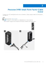 Preview for 5 page of Dell Precision 3450 Small Form Factor Cable Cover Install Manual