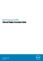 Dell Precision 5750 External Display Connection Manual предпросмотр