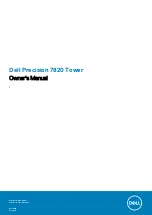 Dell Precision 5820 Tower D02T Owner'S Manual preview