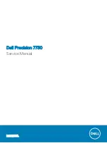 Preview for 1 page of Dell Precision 7730 Service Manual