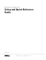 Preview for 1 page of Dell Precision F0276 Setup And Quick Reference Manual