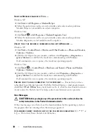 Preview for 40 page of Dell Precision HR707 Quick Reference Manual