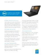 Preview for 1 page of Dell Precision M3800 Specifications