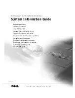Dell Precision M60 Series Information Manual preview