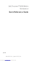 Preview for 1 page of Dell Precision M70 Quick Reference Manual