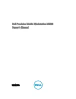 Preview for 1 page of Dell Precision Mobile Workstation M4700 Owner'S Manual