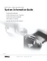 Preview for 1 page of Dell Precision Mobile Workstation M50 System Information Manual