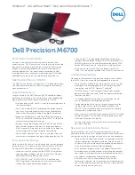 Preview for 2 page of Dell Precision Mobile Workstation M6700 Specifications