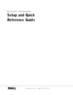 Preview for 1 page of Dell Precision Workstation 350 Setup And Quick Reference Manual