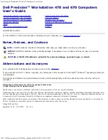 Dell Precision Workstation 470 User Manual preview
