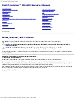 Preview for 1 page of Dell Precision Workstation M6400 Service Manual
