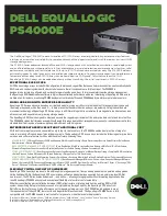 Preview for 1 page of Dell PS4000E Specifications