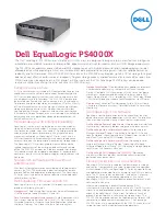 Preview for 1 page of Dell PS4000X Specifications