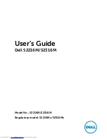 Dell S2216M User Manual preview