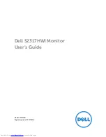 Dell S2317HWI User Manual preview