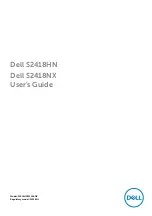 Dell S2418HN User Manual предпросмотр