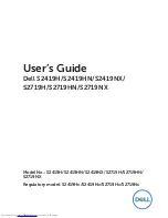 Preview for 1 page of Dell S2419H User Manual