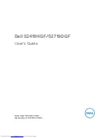 Dell S2419HGF User Manual preview