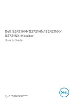 Dell S2421H User Manual preview