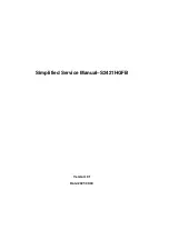 Preview for 1 page of Dell S2421HGFB Simplified Service Manual