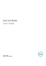 Dell S2719DM User Manual preview